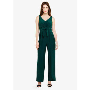 Phase Eight Angie Tie Front Jumpsuit In Emerald Green Size 10 US